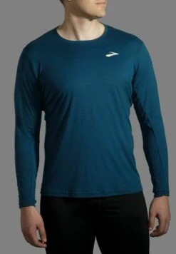 BROOKS Run Visible Long Sleeve - Langarmshirt - White Asphalt Nightlife -Brooks Verkaufsgeschäft 114dc8365b5a41c8a75ebcdb4c87e5ca 1