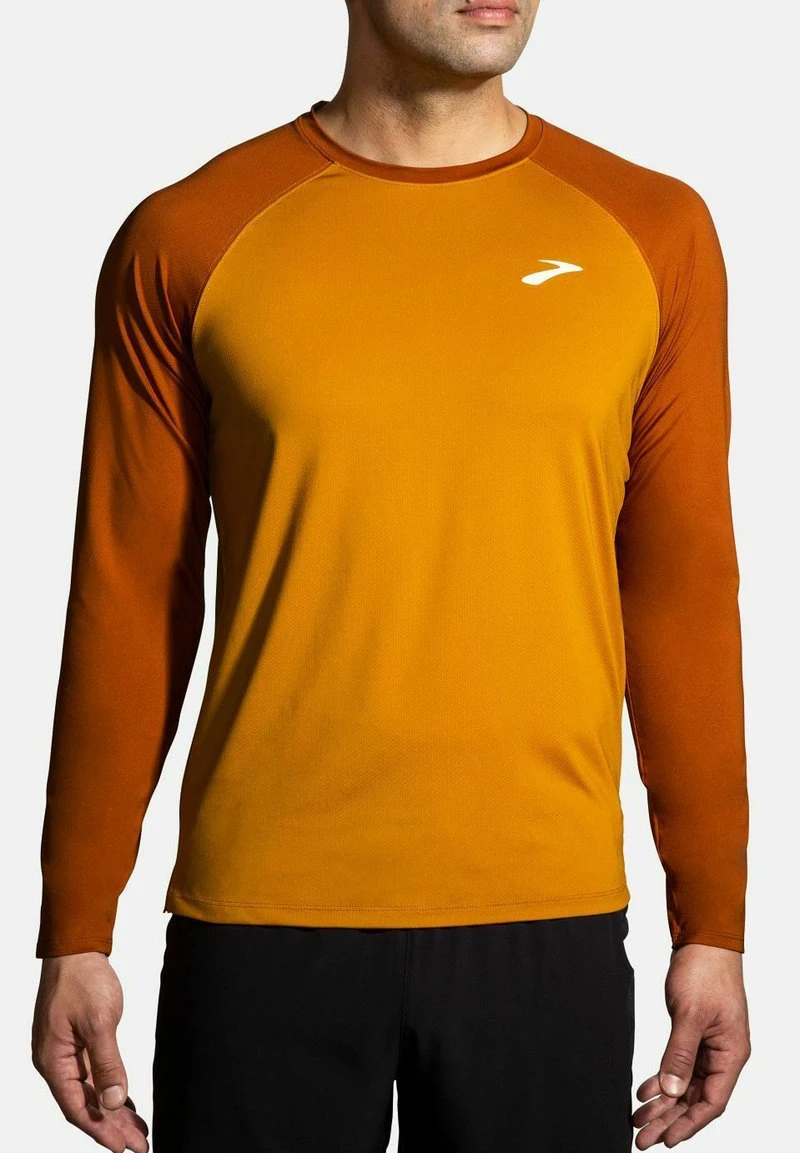 BROOKS ATMOSPHERE LONG SLEEVE 2.0 - Langarmshirt - Ochre Hazelwood 3 BROOKS ATMOSPHERE LONG SLEEVE 2.0 - Langarmshirt - Ochre Hazelwood