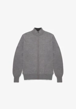 Strickjacke - Mid Grey -Brooks Verkaufsgeschäft 1b31b302104947cfaf6ccbcc76423f69 1