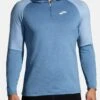 BROOKS THERMAL HOODIE 2.0 - Kapuzenpullover - Heather Dusk Dawn