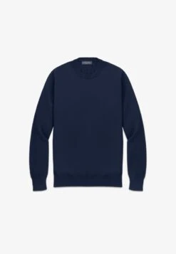 SUPIMA CREWNECK - Strickpullover - Navy 10 SUPIMA CREWNECK - Strickpullover - Navy -Brooks Verkaufsgeschäft 24af122e2fd94c5f8b0f00c7d7f18656 1