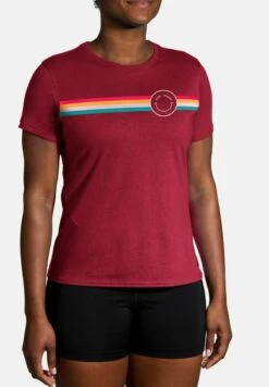 BROOKS DISTANCE SHORT SLEEVE 2.0 - T-Shirt Print - Htr Razzmatazz Rainbow Stripe 10 BROOKS DISTANCE SHORT SLEEVE 2.0 - T-Shirt Print - Htr Razzmatazz Rainbow Stripe -Brooks Verkaufsgeschäft 271bc5c63dc74e9a9ccdd429e70170fe 1