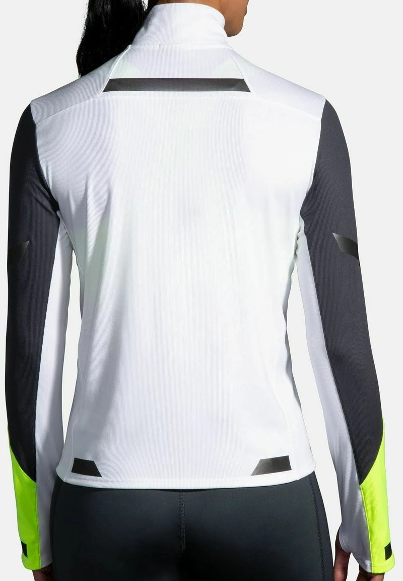 BROOKS RUN VISIBLE 1/2 ZIP - Sport T-shirt - White Asphalt Nightlife 4 BROOKS RUN VISIBLE 1/2 ZIP - Sport T-shirt - White Asphalt Nightlife – Bild 2