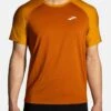 BROOKS ATMOSPHERE SHORT SLEEVE 2.0 - T-Shirt Basic - Hazelwood Ochre