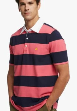 RUGBY STRIPE STRETCH - Poloshirt - Dark Pink Navy Stripes -Brooks Verkaufsgeschäft 3204b28a6c6f4ab2b08487ac44cbac89 1
