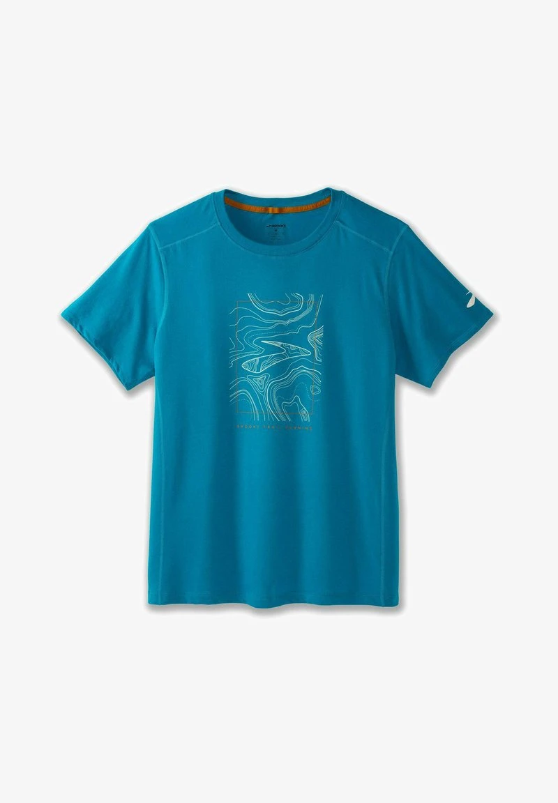 BROOKS DISTANCE SHORT SLEEVE 2.0 - T-Shirt Print - Pacific Br Trail Run 4 BROOKS DISTANCE SHORT SLEEVE 2.0 - T-Shirt Print - Pacific Br Trail Run – Bild 2