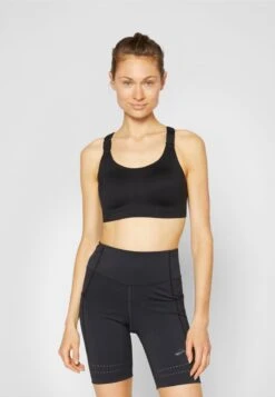 BROOKS DARE RACERBACK RUN BRA 2.0 - Sport-BH Mit Mittlerer Stützkraft - Black