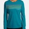BROOKS DISTANCE LONG SLEEVE 2.0 - Langarmshirt - Htr Lagoon Gradient Stripe -Brooks Verkaufsgeschäft 4db7ffd174b14ae9b0f592a8d27acfe8