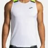 BROOKS Run Visible Tank - Top - White Asphalt Nightlife -Brooks Verkaufsgeschäft 58034760951b4a45be877d1324868fef 1