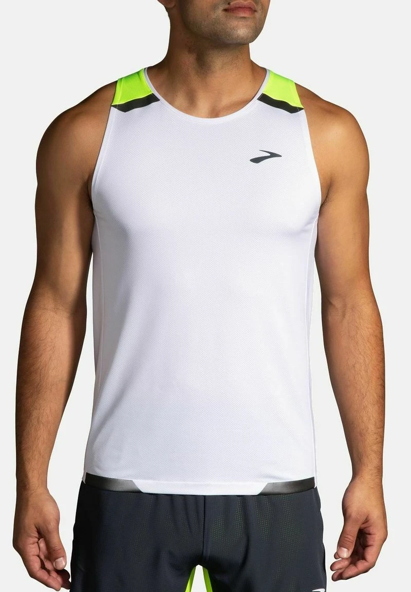 BROOKS Run Visible Tank - Top - White Asphalt Nightlife 5 BROOKS Run Visible Tank - Top - White Asphalt Nightlife – Bild 3
