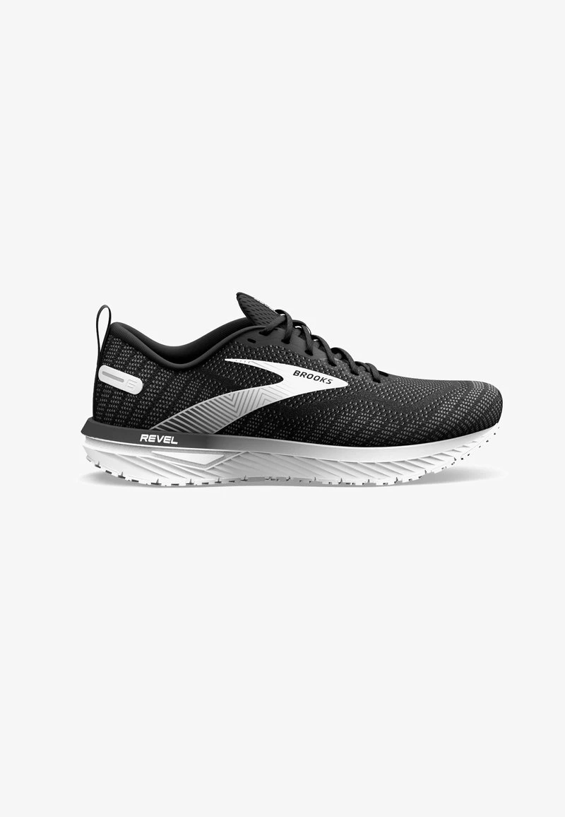 BROOKS REVEL 6 - Laufschuh Neutral - Black Blackened Pearl White 3 BROOKS REVEL 6 - Laufschuh Neutral - Black Blackened Pearl White