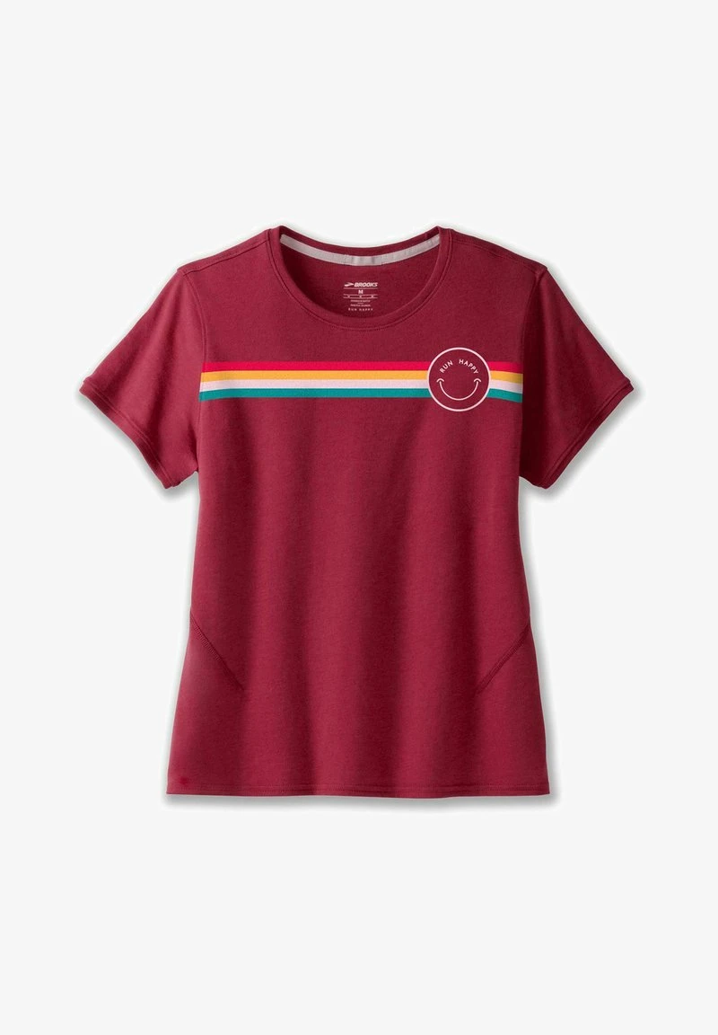 BROOKS DISTANCE SHORT SLEEVE 2.0 - T-Shirt Print - Ochre Run With Nature 7 BROOKS DISTANCE SHORT SLEEVE 2.0 - T-Shirt Print - Ochre Run With Nature – Bild 5