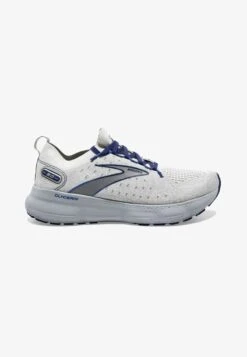 BROOKS GLYCERIN STEALTHFIT 20 - Laufschuh Stabilität - Oyster Alloy Blue Depths