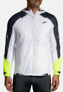 BROOKS RUN VISIBLE CONVERTIBLE JACKET - Trainingsjacke - White Asphalt Nightlife