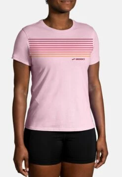 BROOKS DISTANCE SHORT SLEEVE 2.0 - T-Shirt Print - Quartz Gradient Stripe -Brooks Verkaufsgeschäft 83858d3ba4764025a64b35cd4c0edb27 1