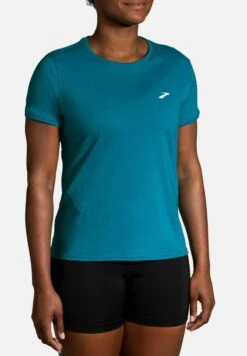 BROOKS DISTANCE SHORT SLEEVE 2.0 - T-Shirt Print - Htr Lagoon -Brooks Verkaufsgeschäft 85fb90b09a364f9a9c1c824a263aa825 1