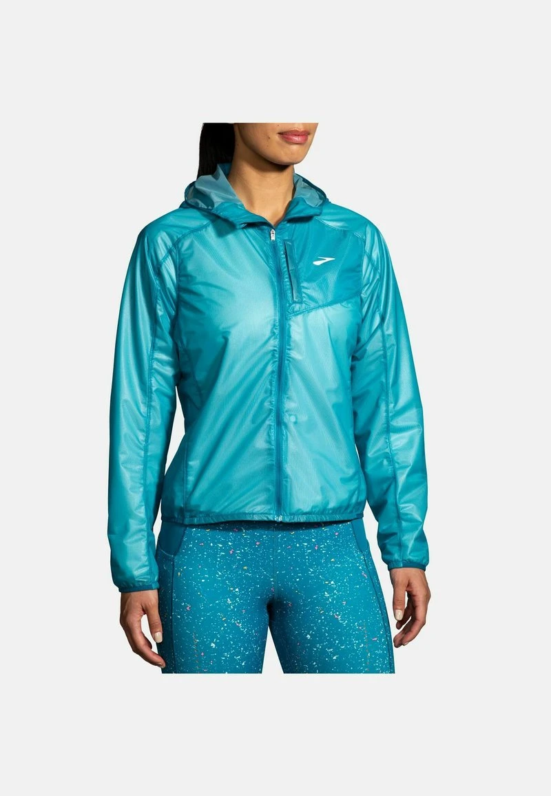 BROOKS ALL ALTITUDE JACKET - Softshelljacke - Lagoon 3 BROOKS ALL ALTITUDE JACKET - Softshelljacke - Lagoon
