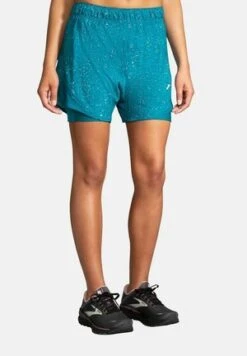CHASER 3" SHORT - Kurze Sporthose - Lagoon Speckle Print Brooks -Brooks Verkaufsgeschäft 8f9f6ff7b81249eabb64ca3ba4ea81b6