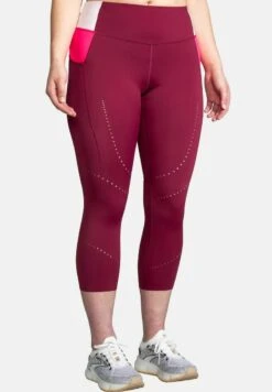 BROOKS METHOD 3/4 - Tights - Razzmatazz Quartz Hyper Pink