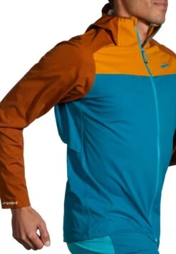 BROOKS HIGH POINT WATERPROOF JACKET - Regenjacke / Wasserabweisende Jacke - Pacific Hazelwood Ochre -Brooks Verkaufsgeschäft 96ce69eaa8794cc3a2d3931654f3ffce