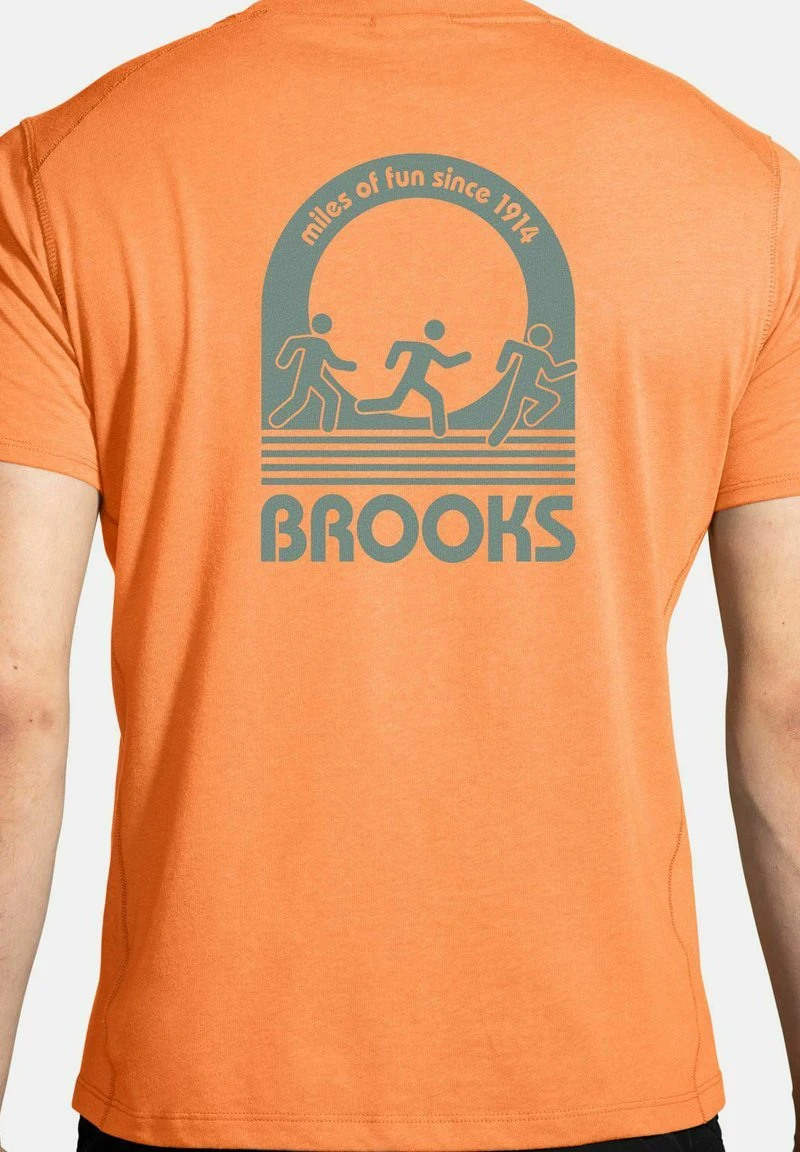 BROOKS DISTANCE SHORT SLEEVE 2.0 - T-Shirt Print - Live Wire Miles Of Fun 4 BROOKS DISTANCE SHORT SLEEVE 2.0 - T-Shirt Print - Live Wire Miles Of Fun – Bild 2