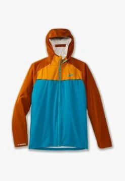 BROOKS HIGH POINT WATERPROOF JACKET - Regenjacke / Wasserabweisende Jacke - Pacific Hazelwood Ochre -Brooks Verkaufsgeschäft b453b8e9558b49a49717fcdccea9938d