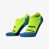 BROOKS GHOST NO SHOW - Sportsocken - Neon Yellow Navy