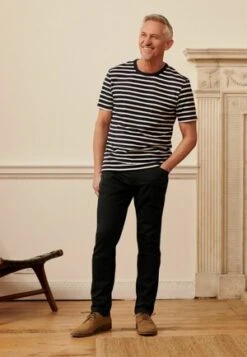 STRIPED SLUB POCKET - T-Shirt Print - Cadet Blue Stripes -Brooks Verkaufsgeschäft bb993fb768324372842cd301f7fed8d6