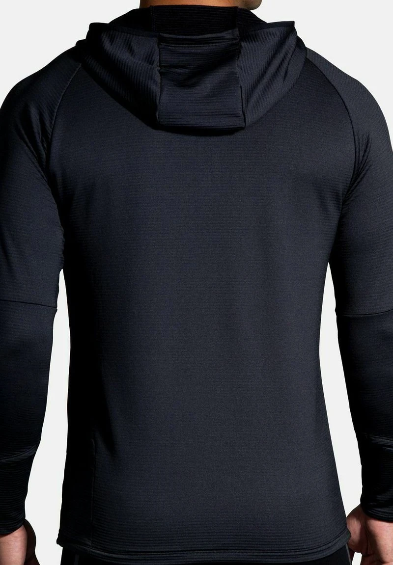 BROOKS THERMAL HOODIE 2.0 - Kapuzenpullover - Black 4 BROOKS THERMAL HOODIE 2.0 - Kapuzenpullover - Black – Bild 2