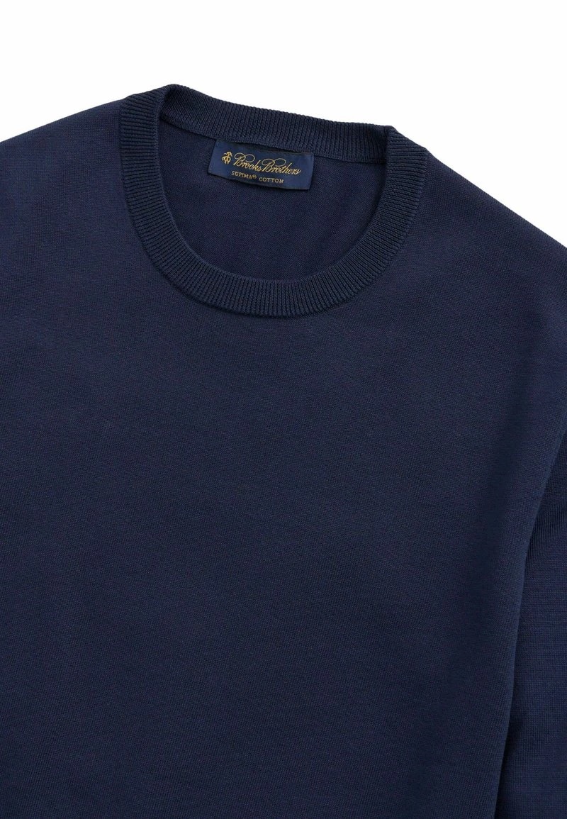SUPIMA CREWNECK - Strickpullover - Navy 4 SUPIMA CREWNECK - Strickpullover - Navy – Bild 2