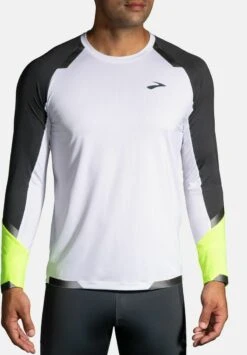 BROOKS Run Visible Long Sleeve - Langarmshirt - White Asphalt Nightlife -Brooks Verkaufsgeschäft e9591688e0e94426ab5cf899ac014797 3
