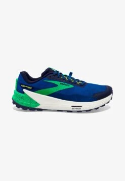 BROOKS CATAMOUNT 2 - Laufschuh Trail - Blue Surf The Web Green