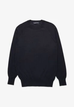 SUPIMA CREWNECK - Strickpullover - Navy 12 SUPIMA CREWNECK - Strickpullover - Navy -Brooks Verkaufsgeschäft f0751c6325e14bbb887f302ca2e668c6