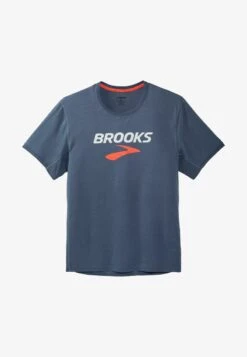 DISTANCE GRAPHIC SHORT SLEEVE - T-Shirt Print - Heather Dusk Brooks Logo 10 DISTANCE GRAPHIC SHORT SLEEVE - T-Shirt Print - Heather Dusk Brooks Logo -Brooks Verkaufsgeschäft f1266634a46643f39f344eeb0c5bbcac 1
