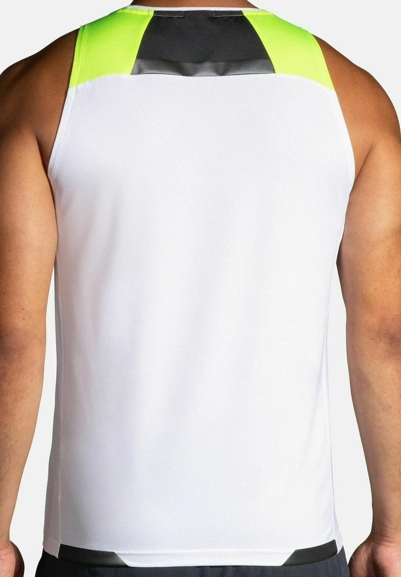 BROOKS Run Visible Tank - Top - White Asphalt Nightlife 4 BROOKS Run Visible Tank - Top - White Asphalt Nightlife – Bild 2