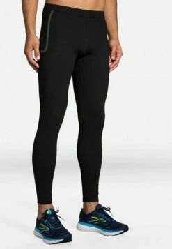 BROOKS MOMENTUM THERMAL PANT - Tights - Black